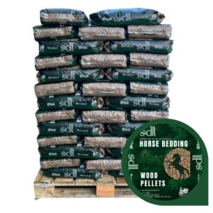 Wood Pellet Horse Bedding Full Pallet, is the ideal equine bedding solution.