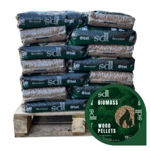 Wood Pellets Biomass Half Pallet for your heating. These are all En-Plus A1 certified.