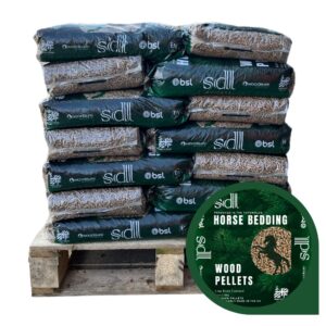 Our Wood Pellet Horse Bedding Half Pallet is the ideal equine bedding solution.