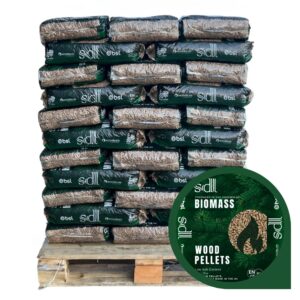 Biomass 3/4 Pallet, 750 kg wood pellets.