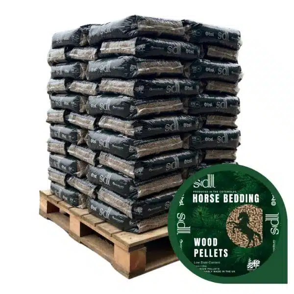 Wood Pellet Horse Bedding 3/4 Pallet 735kg.